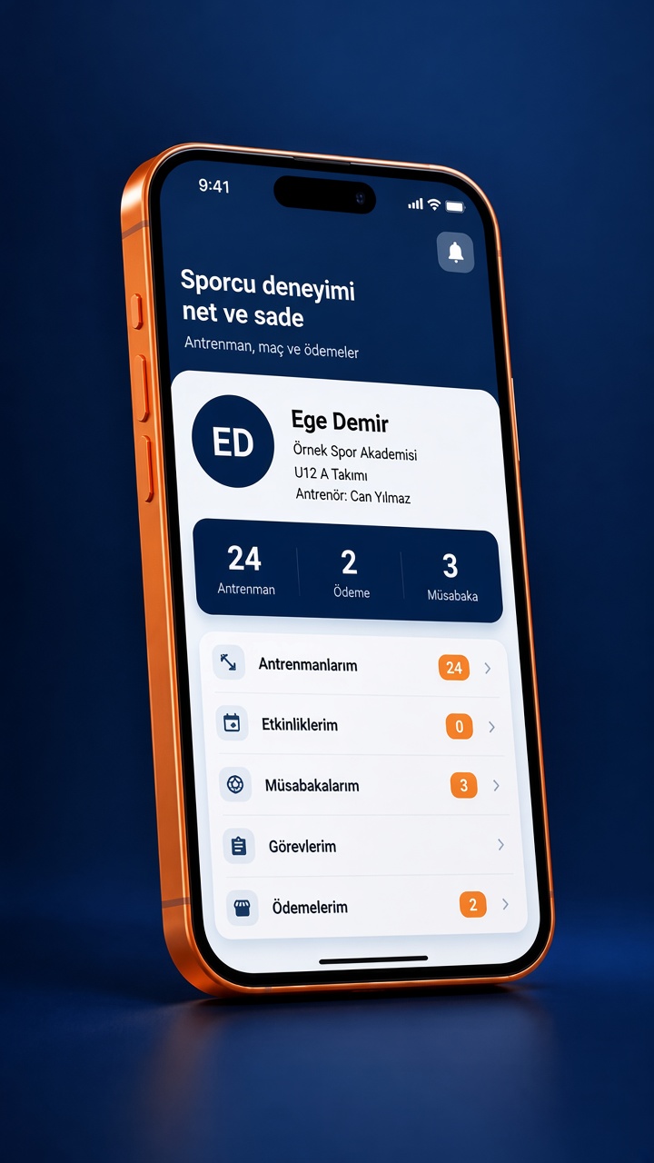 Spor360 sporcu paneli - antrenman, maç, ödeme bilgileri
